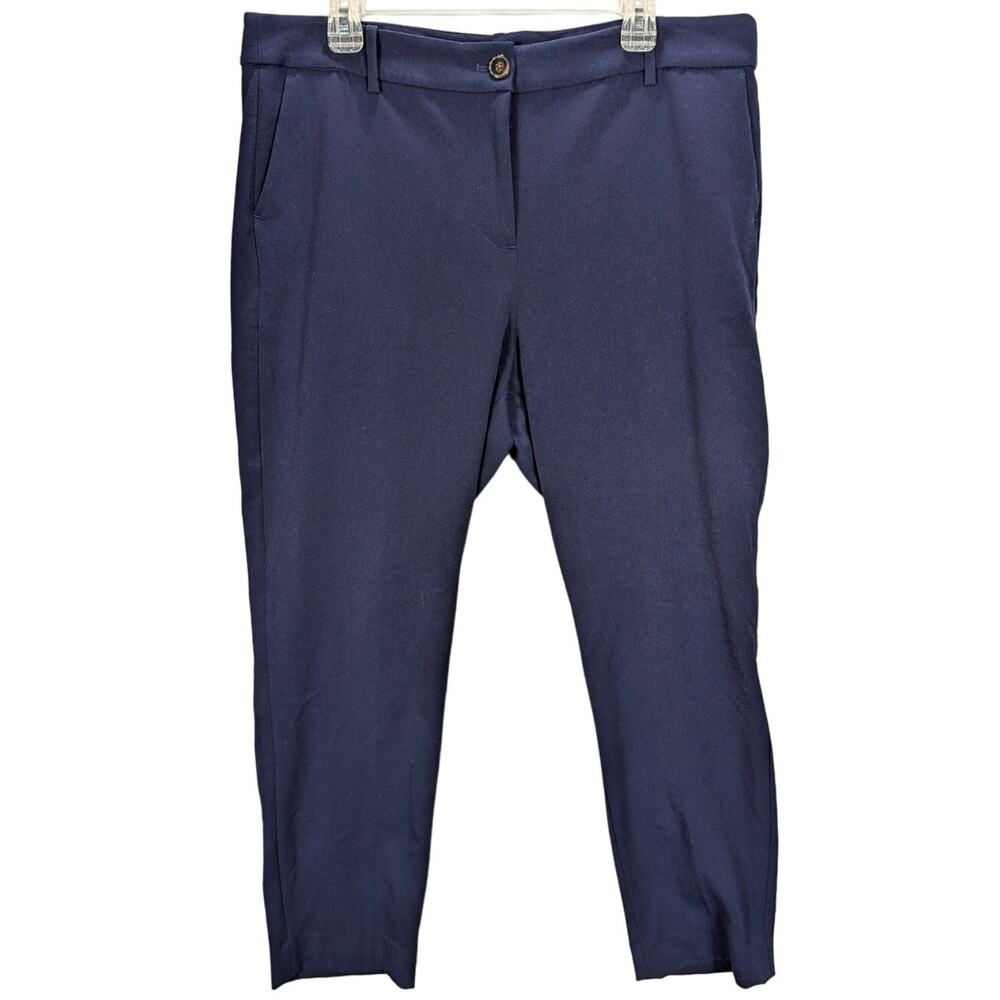 J crew pants Womens 16 Navy Blue Work Office Career Dressy Classic Tapered